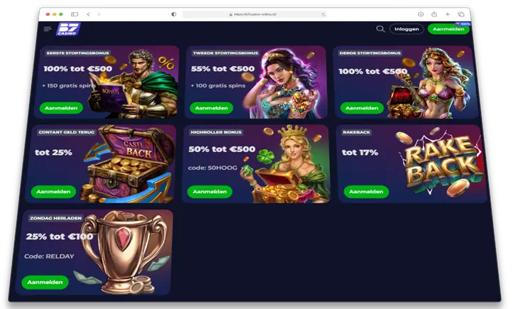 b7casino bonus codes